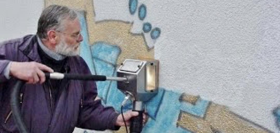 Odstranění graffiti z omítky